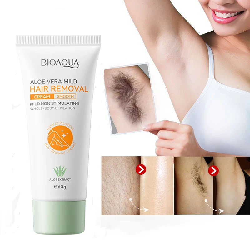 Private Label BIOAQUA Full Body Hair Removal Cream Painless Friendly Instant Hair Remover