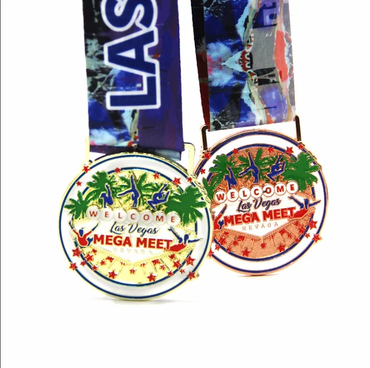 Custom Music Awards Medal Latin Dance Race Award Gymnastics Cheerleading Medals 3D Bespoke Medals With Ribbon