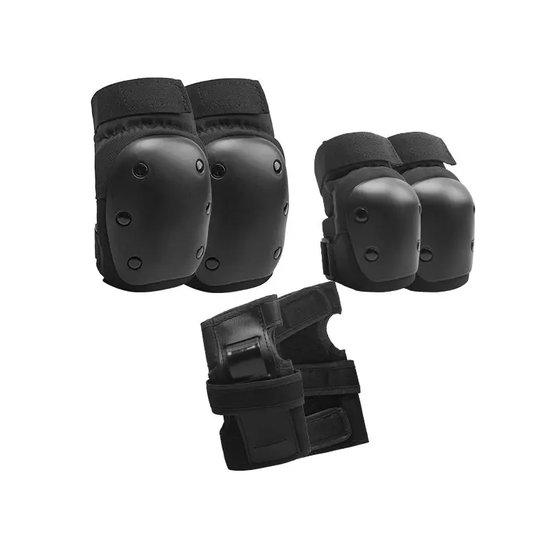 Wholesale Custom Unisex Multi-colored 3 in 1 Sports Protective Gear Elbow Knee Pads Set for Roller Skating Skateboarding Scooter