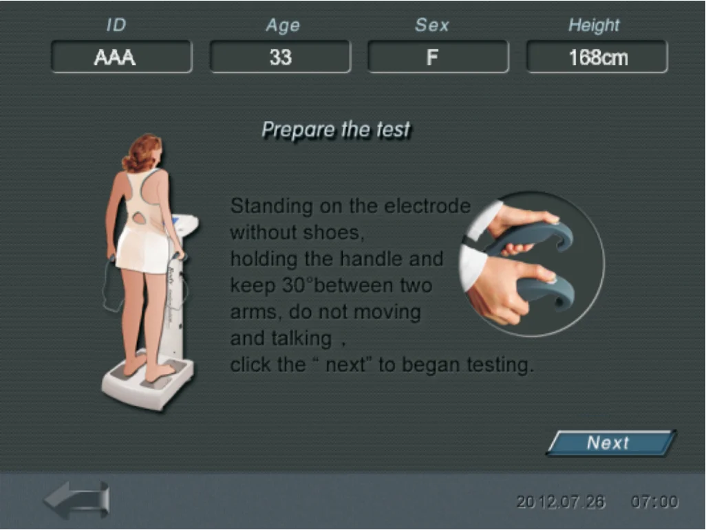 Most popular 3d Nls Body Health Analyzing Device 270 Body Composition Analyzer Weight Scale Smart Human Body Fat Analyzer