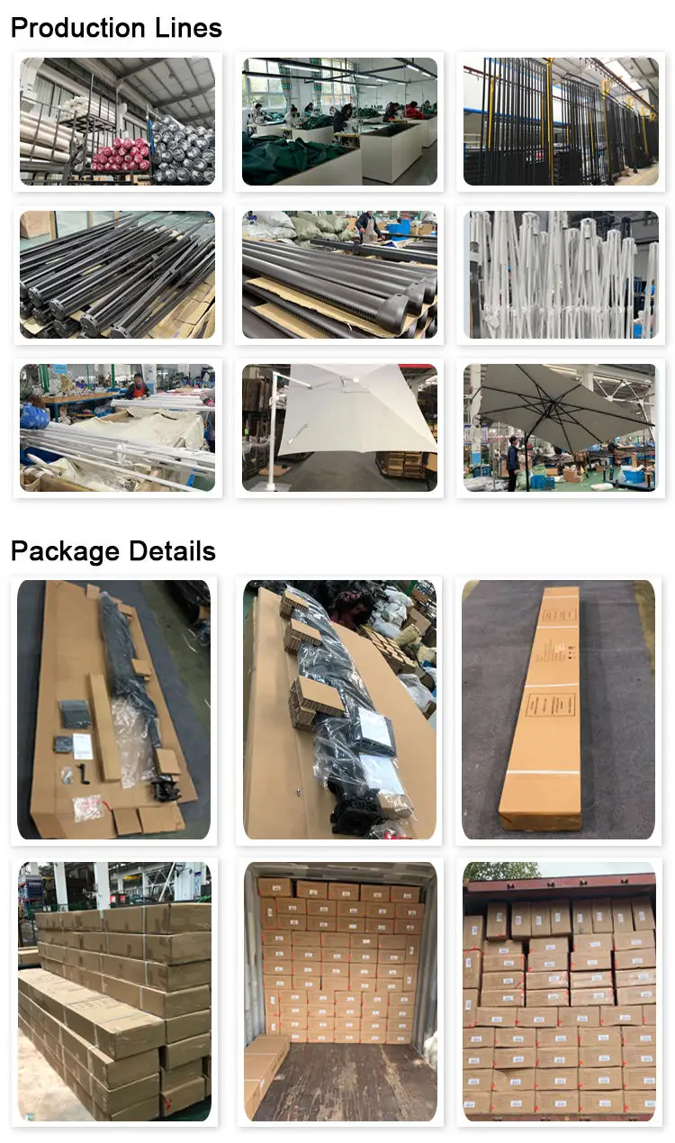 10ft custom branded square led lights garden parasol with 360 rotation patio umbrellas with solar