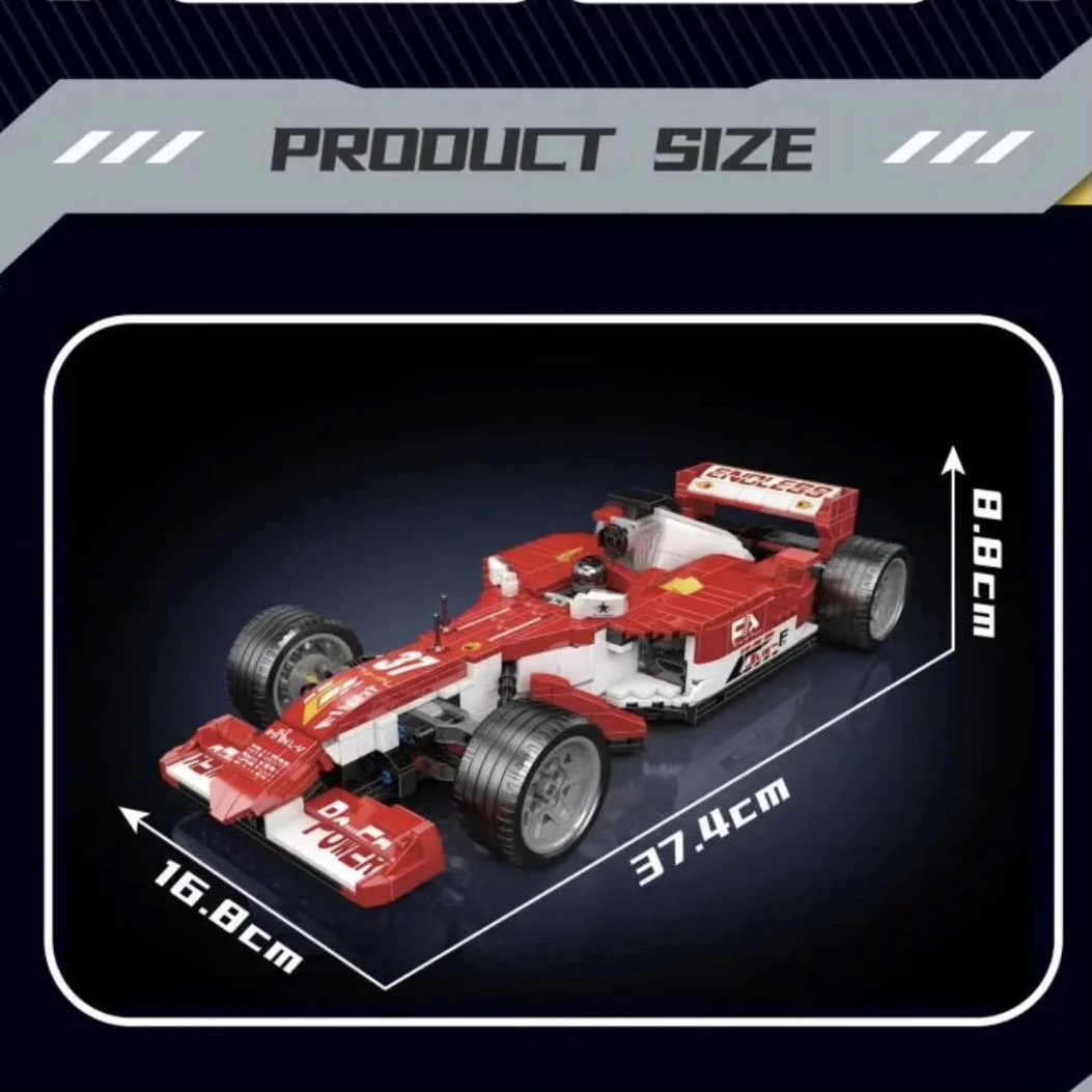 Mould King 10035 DIY Red F1 Sport Car Model Cars Building Blocks Model Car Building Blocks Sets Toy Build Blocks For Boys