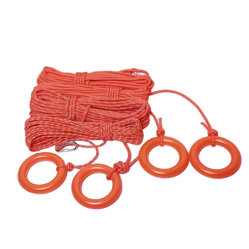 Diameter 12mm Polyethylene floating rescue swimming equipment water safety lead float life line  rope