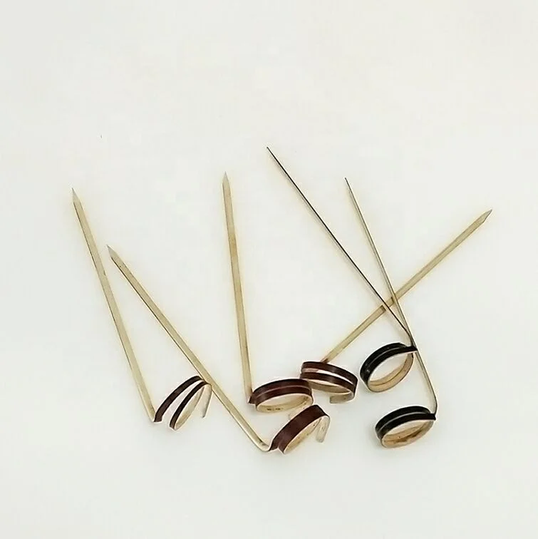 Одноразовые Бамбуковые петли для шпажки/барбекю сэндвич коктейльные вечеринки шпажки