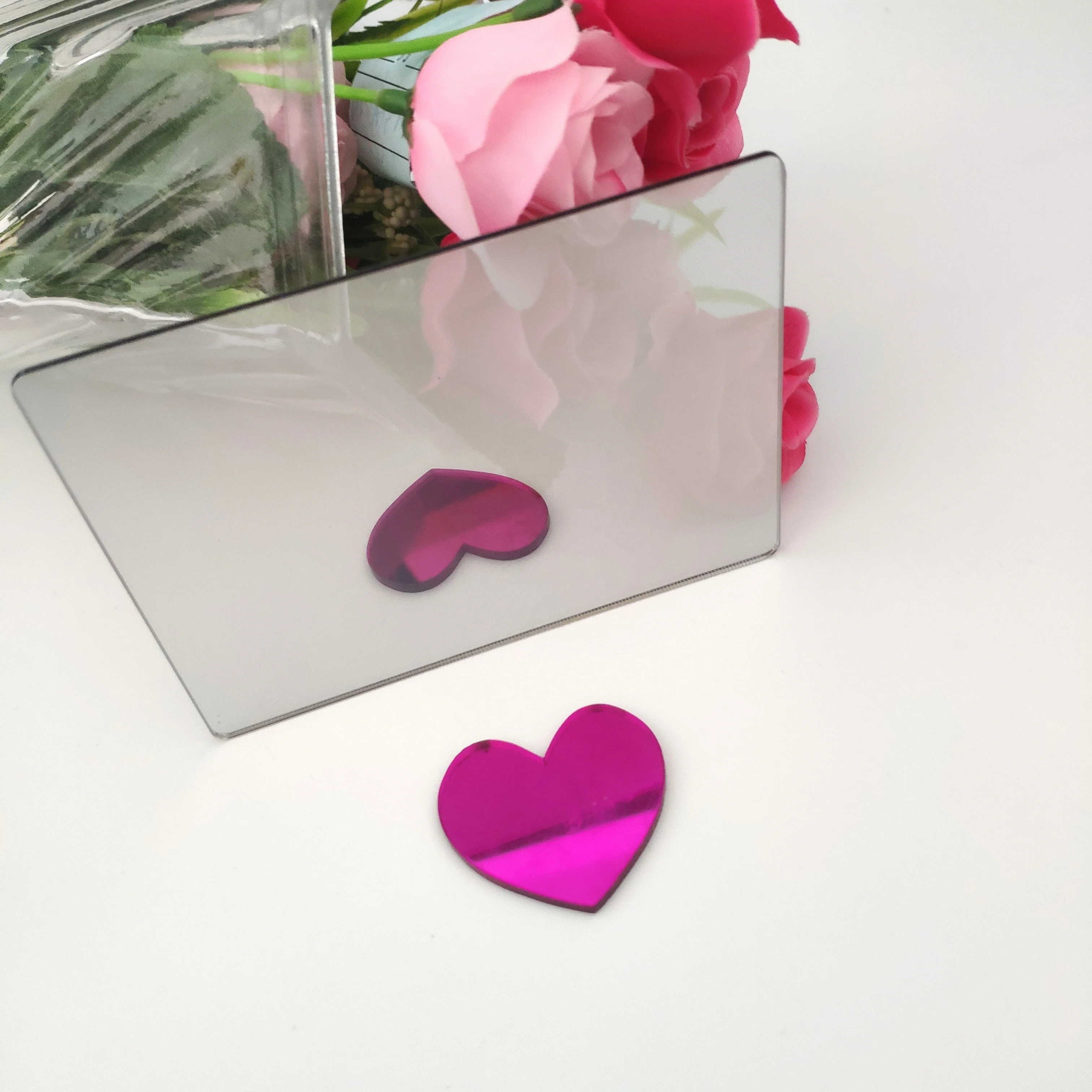 High light transmission plastic two way mirror sheet and cutting service infinity mirror