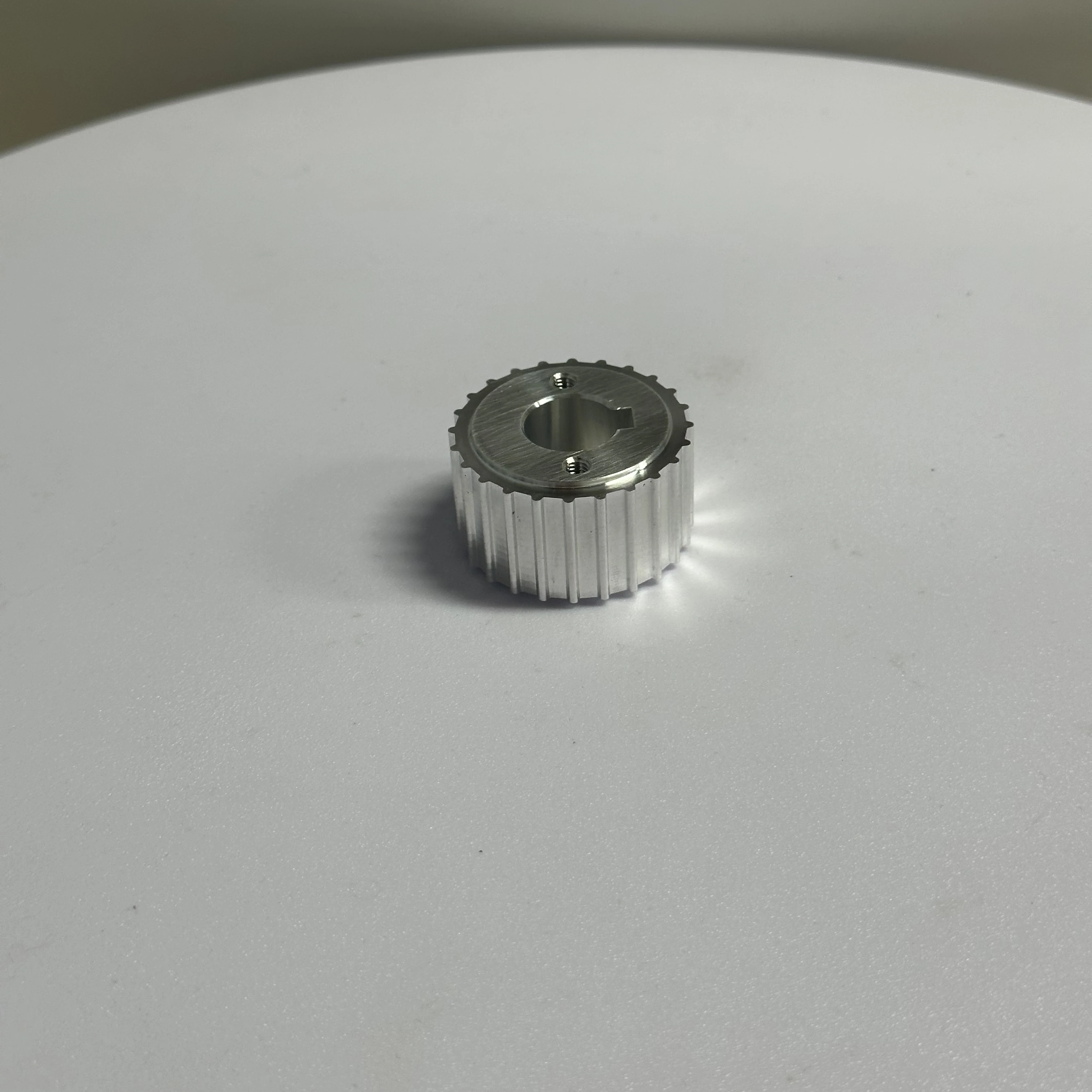 CNC Machined Premium High-end Most Popular 24 Teeth 6082T6 Aluminum Timing Belt Pulley with a Keyway