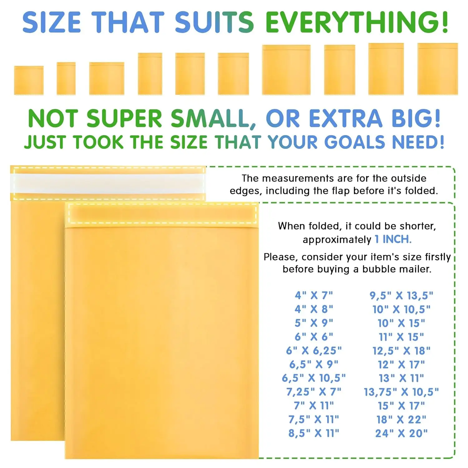 GDCX Custom Yellow Ecofriendly Shipping Envelopes High Quality Padded Bubble 4x8 6x9 10x15 Package Bag Kraft Bubble Mailer