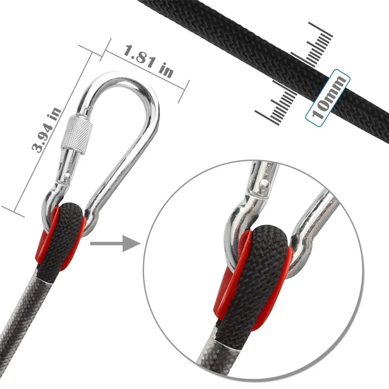 Climbing Rope 10 mm(3/8in) Accessory Cord Equipment Escape Rope Ice Climbing Equipment Fire Rescue Rope