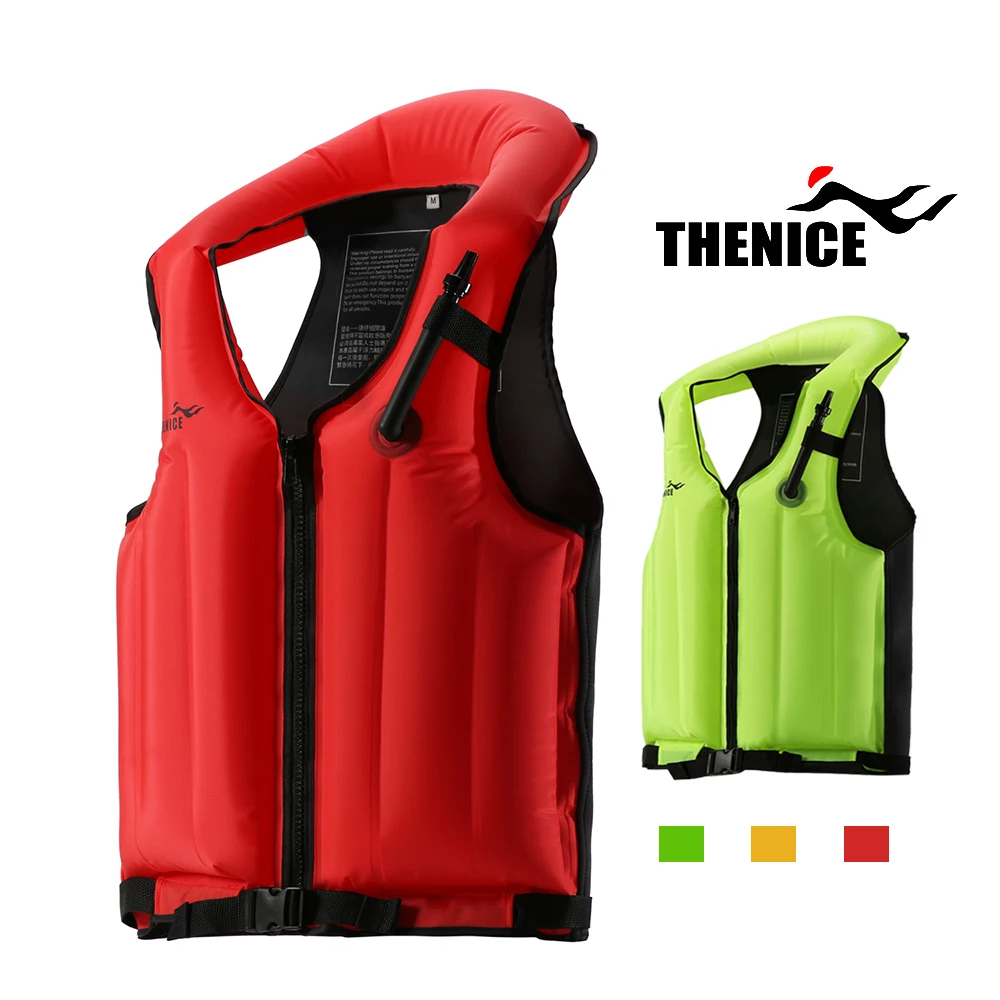 
Custom fishing equipment life Jacket adult and kids marine swim anti-drowning inflatable life vest 