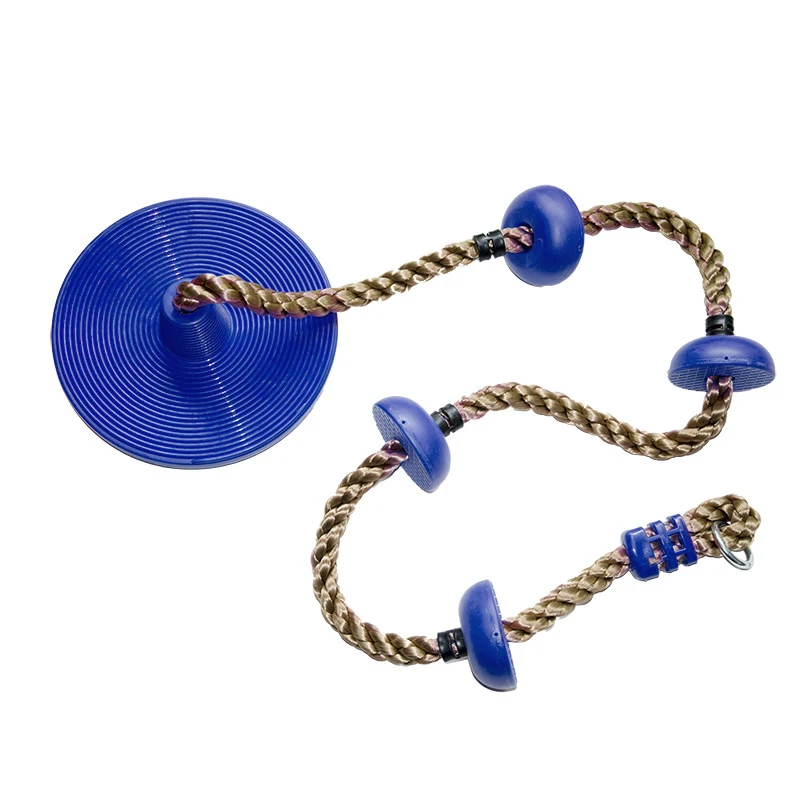 
Newest Cheap Outdoor Kids Plastic Tree Climbing Rope and Kids Swing with Platforms and Disc Swing Seat 