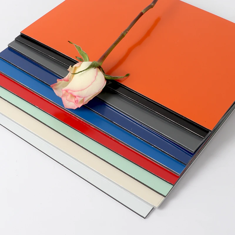 ALUSHINE pvdf /pe coated algeria  aluminum composite panel aluminum pvdf coated