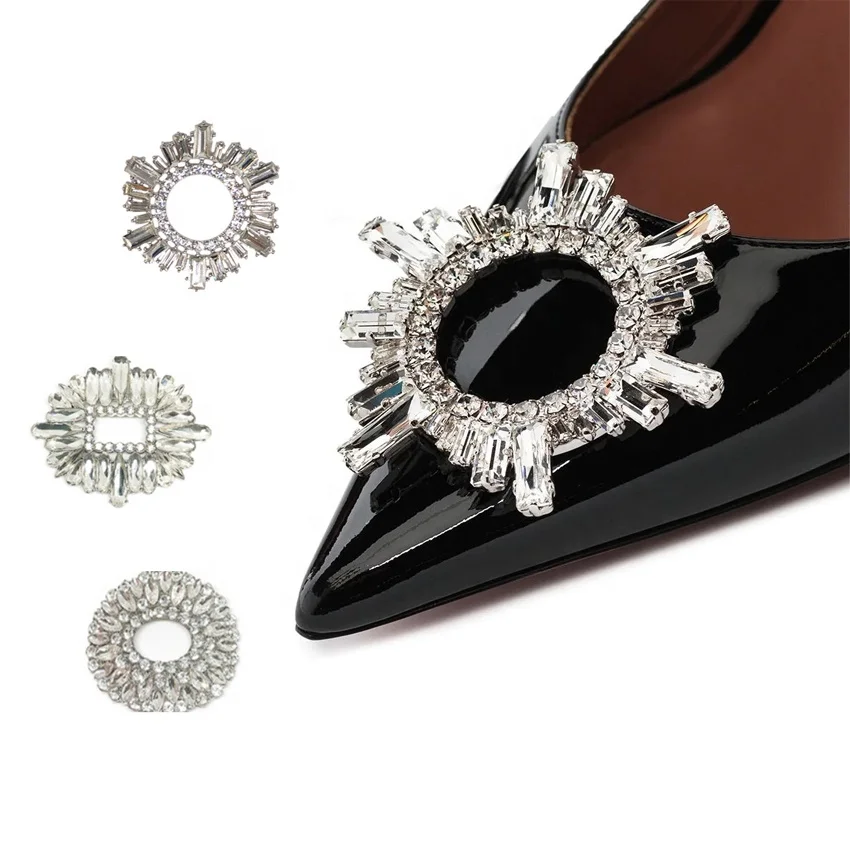 Fashion Accessories Women Rhinestone Shoe Fashion Decorative Shoes Clips Buckles Shoe Accessories HA01550