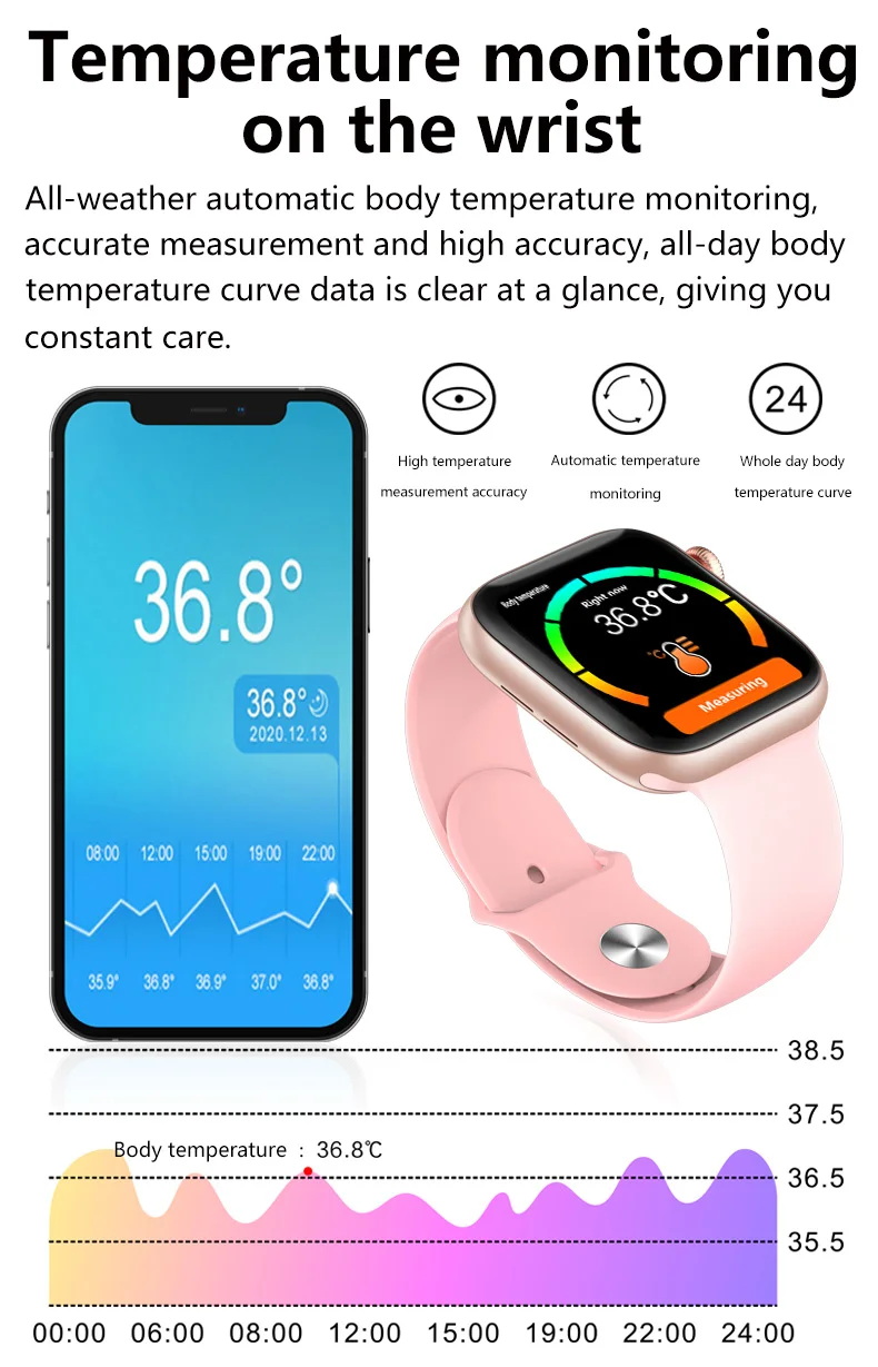 most popular smartwatch  1.75 inch full touch fitness  Ip67 waterproof watch 