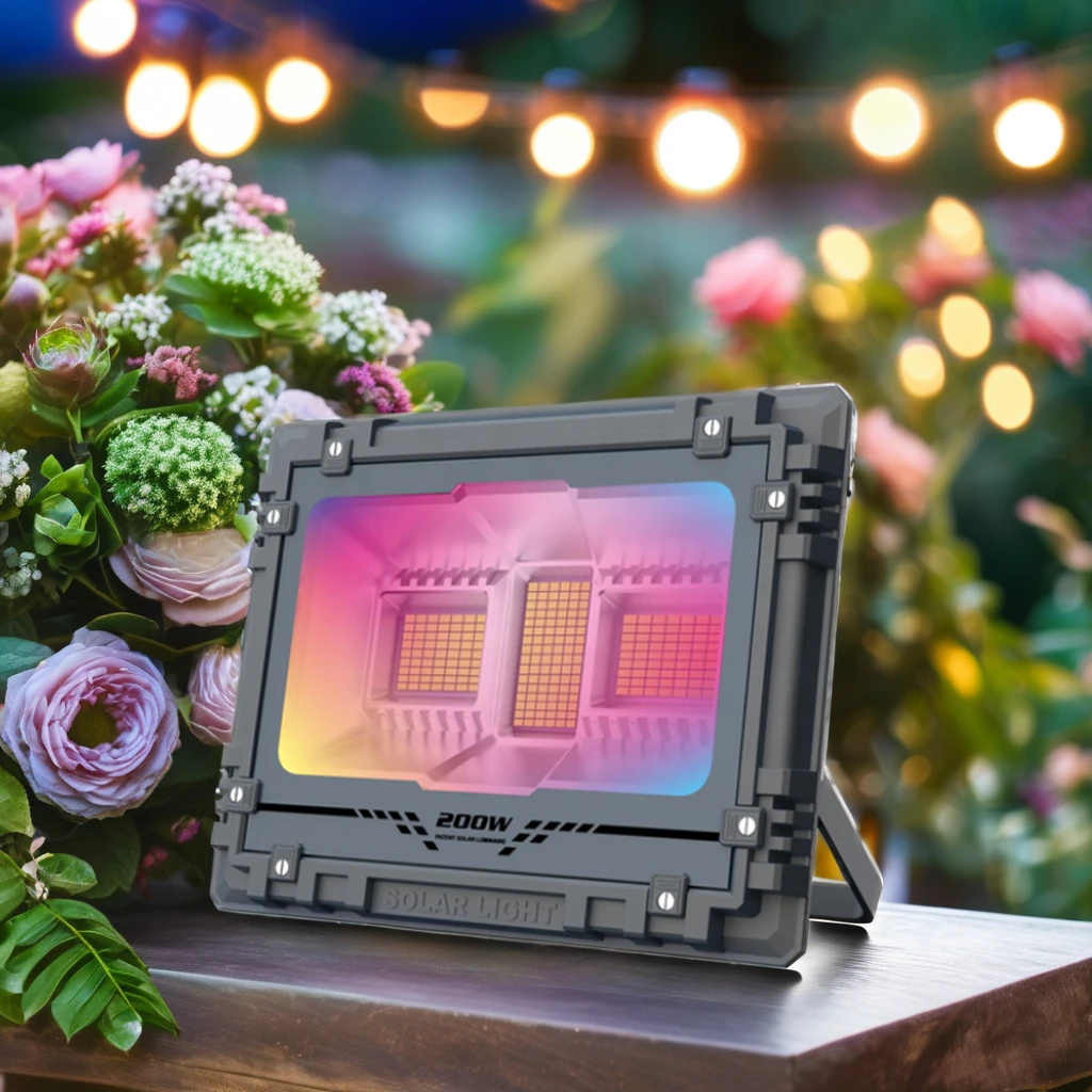 Светодиодный прожектор на солнечной батарее с дистанционным управлением