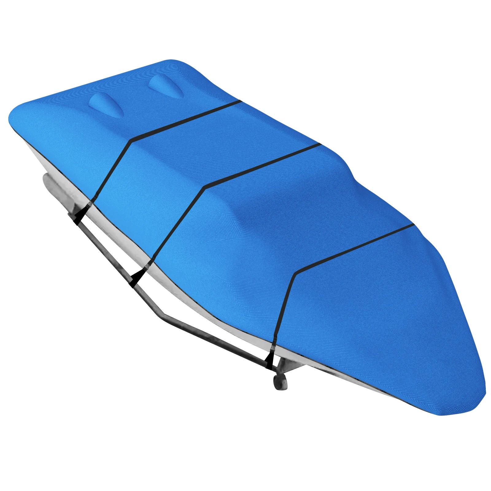 DE0105 Trailerable Boat Cover Heavy Duty  Waterproof UV Resistant Marine Grade 600D Oxford Fits V-Hull,TRI-Hull,Fishining Boat