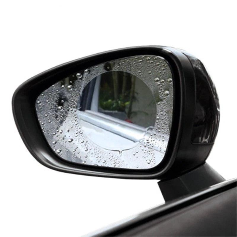 
SHODA Anti Fog Car Sticker Car Mirror Window Clear Film Car Rearview Mirror Protective Film Waterproof 2 Pcs/Set 
