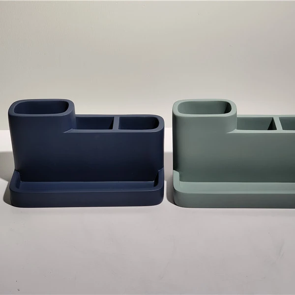 Wholesale Resin Office Desk Organizer 4 Slot Remote Control Holder Desktop Storage Box Pen Holders