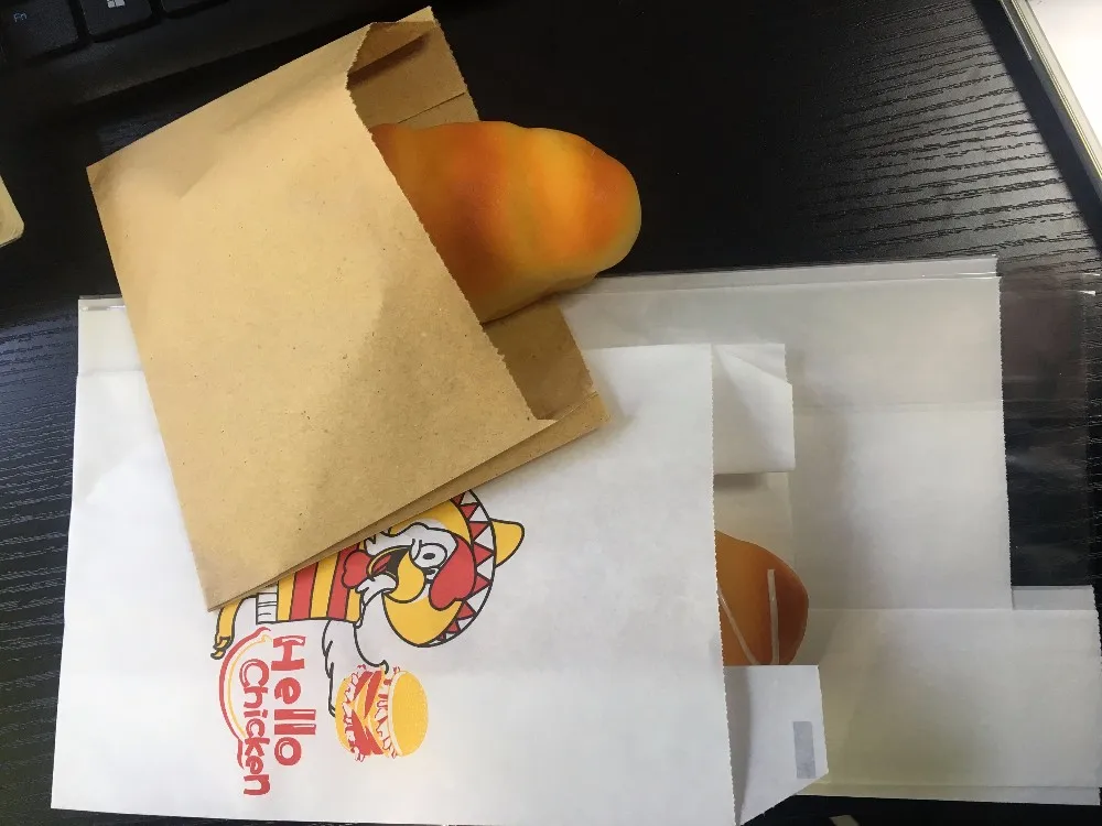 RZJD-G250J khaki Brown Grocery Cheapest Paper Bag Making Machine With Flexo Printing