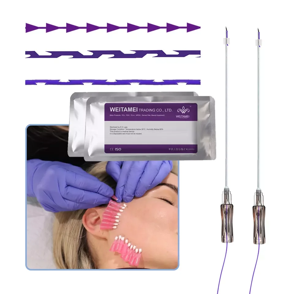 CE Certificate Korea Hilos Cones 18g 19g Press Cog Pdo Lift Face Fishbone Pdo Molding Cog Thread