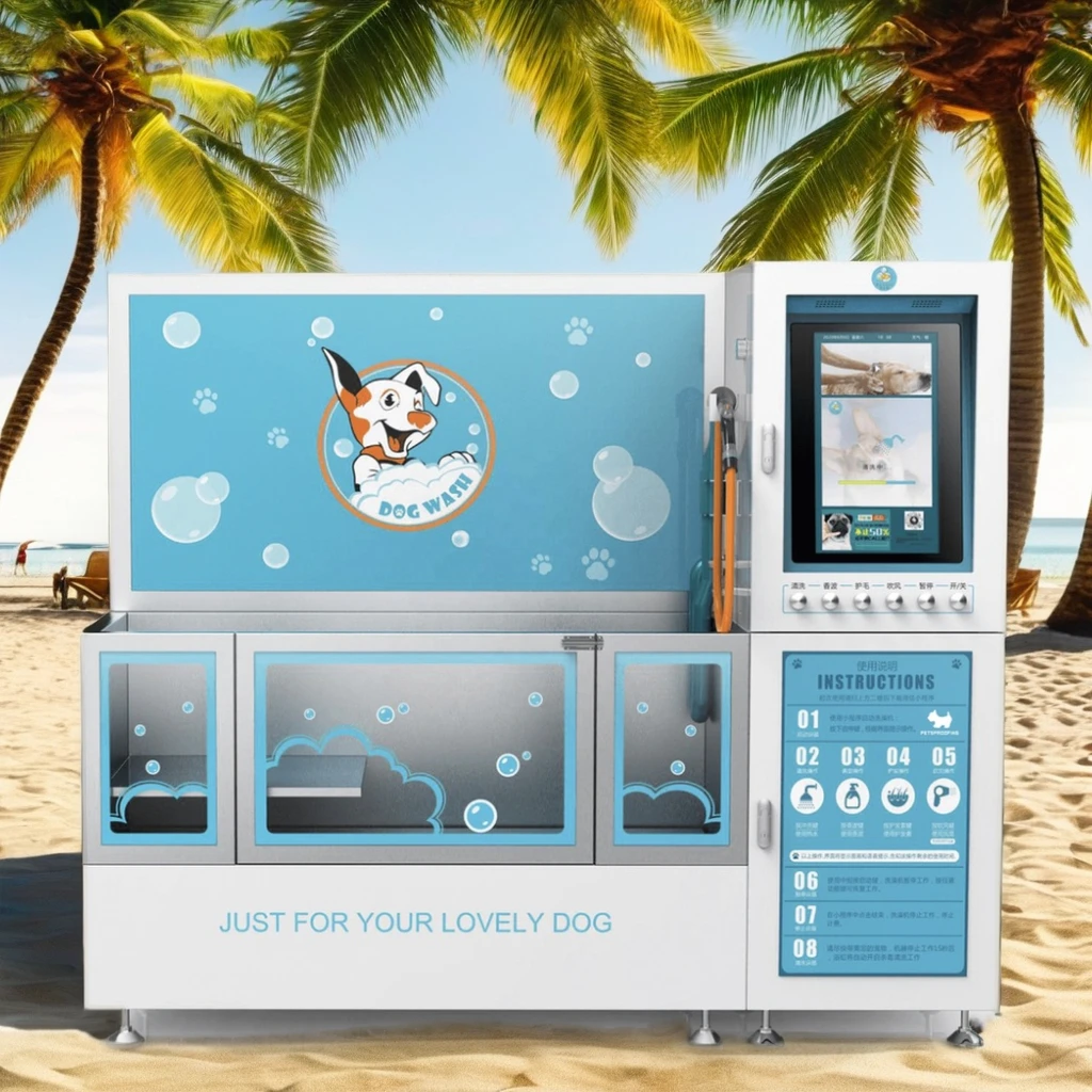 Portable Automatic Dog and Cat Washing Station Self-Service Vending Machine for Grooming Bathing Products for Small Animals