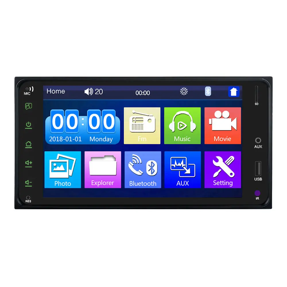 7 Inch Car Stereo 2 Din Universal Autoradio Touch Screen MP5 for Universal TOYOTA COROLLA