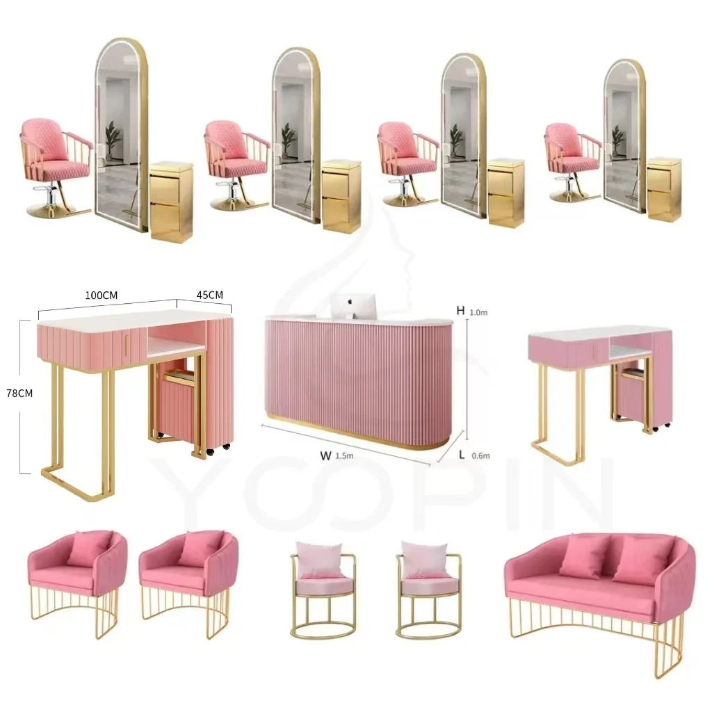 Маникюрный салон мебель и оборудование маникюрные столы для маникюрного стола с кристаллами стульями набор