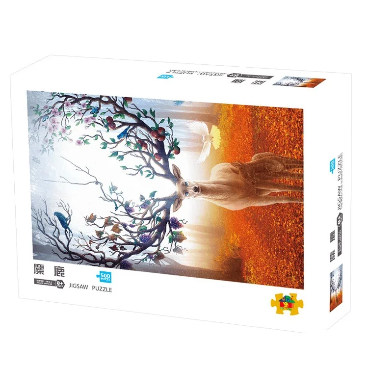 jigsaw puzzle printer jigsaw  puzzle 1000 High Quality Inexpensive Puzzles  500 Pieces Adult Decompression jigsaw