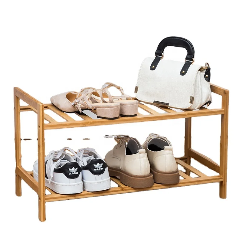 Многоярусная Современная бамбуковая стойка для обуви, органайзер для хранения