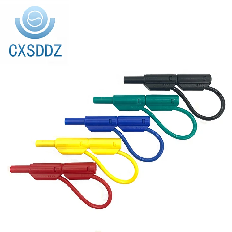 CXSDDZ-S302 3mm Shrouded stackable banana plug test leads instrument cable