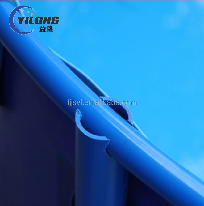folding tarpaulin coated PVC collapsible rain water tank biofloc tank fish farming aquariums