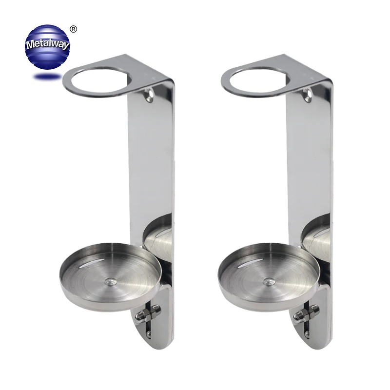 Triple Bottle Wall Mounted Manual Soap Dispenser Holder Rustproof Liquid Soap Bottle Shelf