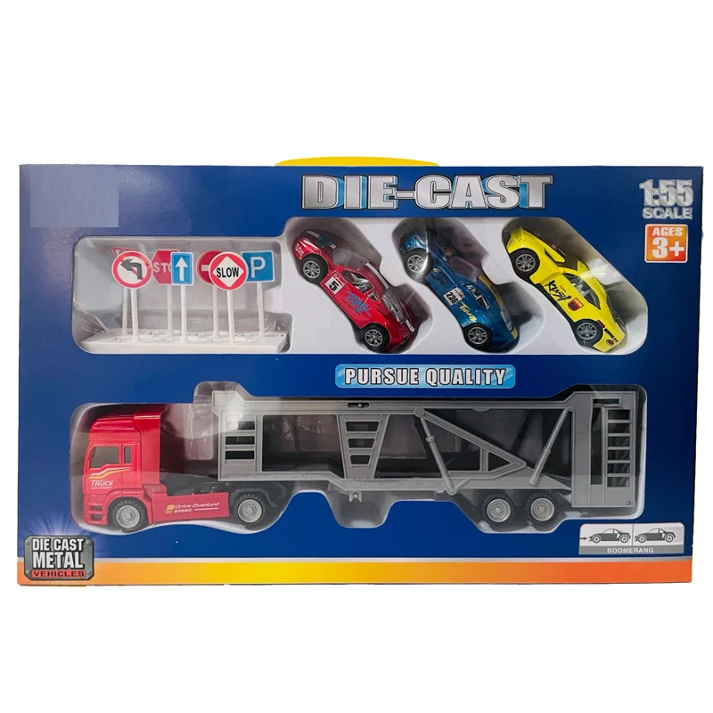 Diecast model pull back car sliding alloy toy metal truck