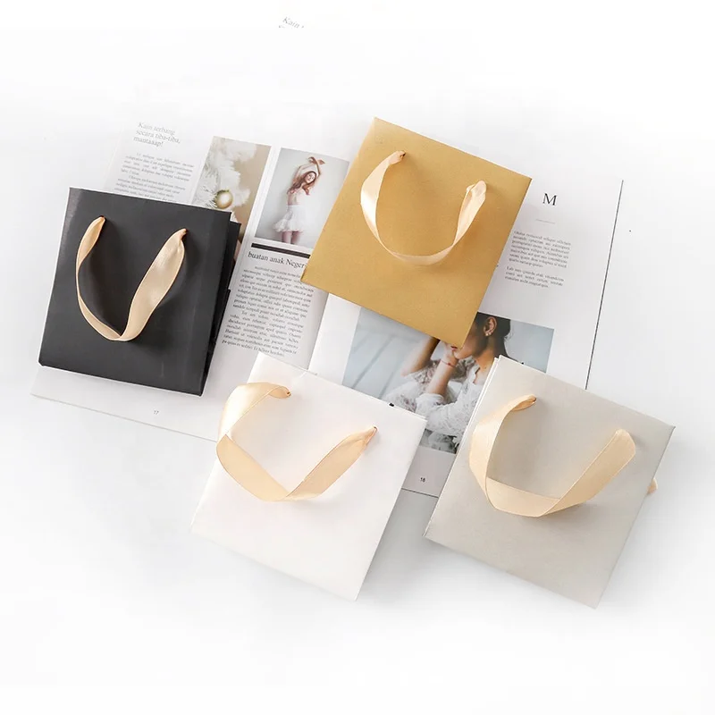 Boutique Shop Small Mini Paper Bag For Cosmetics