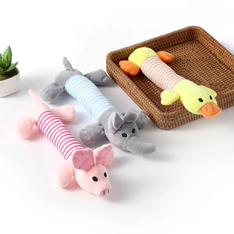 
2021 New Pet Toy Dog Molar Teeth Sounding Toy Striped Pig BB Device Pet Percussion Sounding Toy 