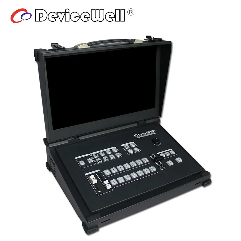 HDS9106 6-канальный 15,6 дюймовый ЖК-дисплей Портативный видео переключатель для LED