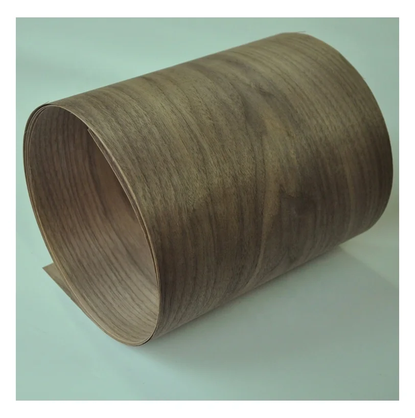 Engineered Veneer Black Walnut Reconstituted Veneers Recon Wood Veneer For Furniture Door Skin