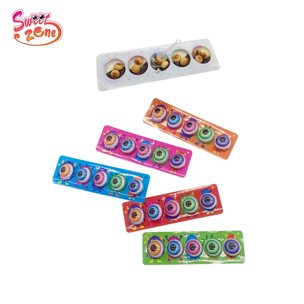 OEM halal Good Taste Clown Egg Biscuit Balls And Chocolate Jam