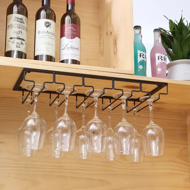 Factory Light Luxury Modern Simple Wine Cabinet Wine Glass Stand Upside Down Hanging Tall Glass Stand Creative Cup Stand Home