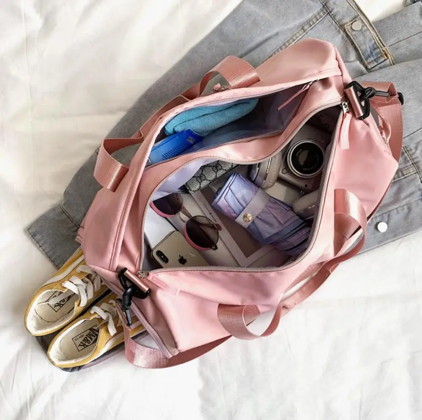 19inches multi-functional sports wet and dry duffel business gym travel pack bag with shoes compartment for short trip