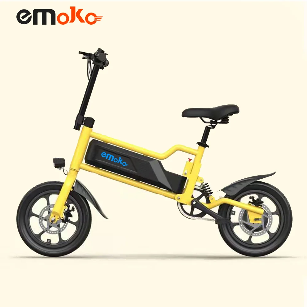 Emoko electric city folding bike europe eu usa warehouse ebike 14inch foldable 500w adult drop shipping electric bicycle