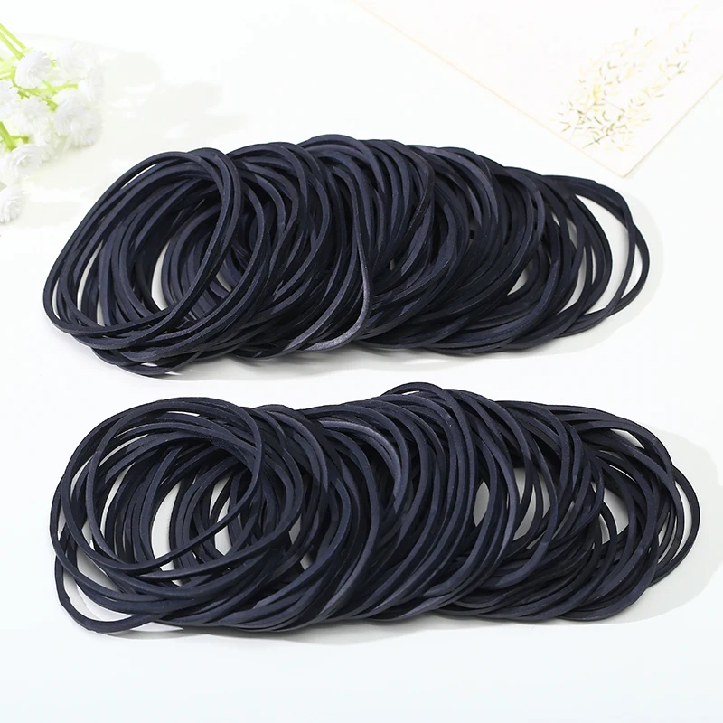 High Quality Durable Rubberbands Mini Black Rubber Bands For Office Supply Home Money File Folders