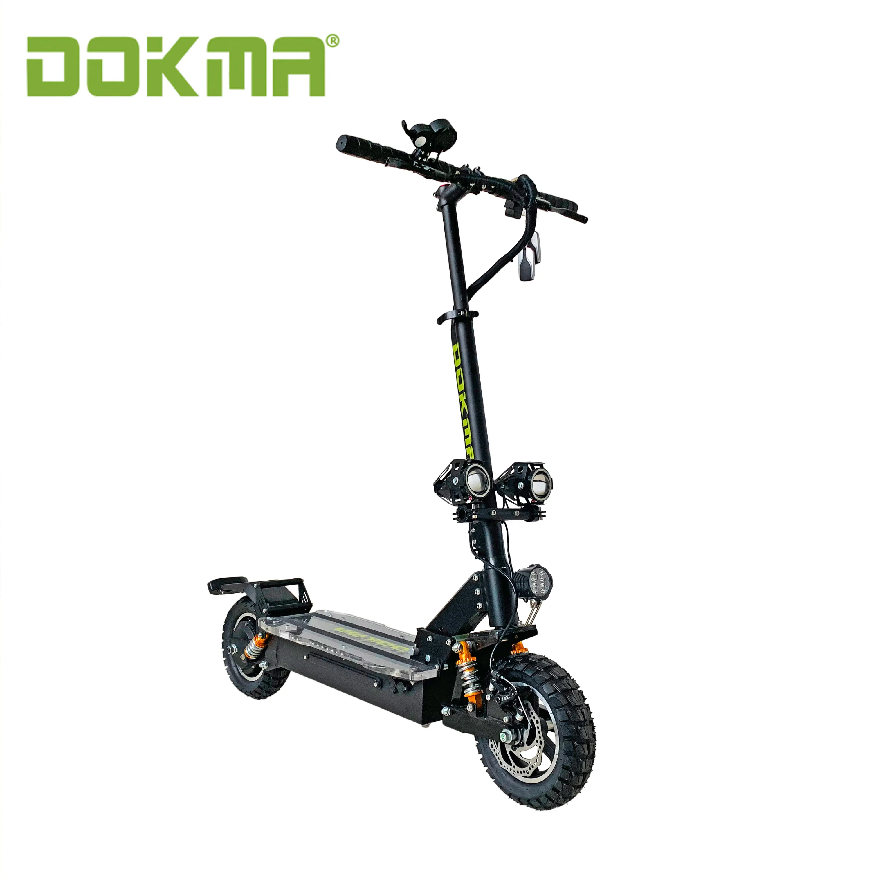 Dokma Hot sale 48V 1200w/2400w Sport City scooter Folding  model Off road Electric scooter with Pedal
