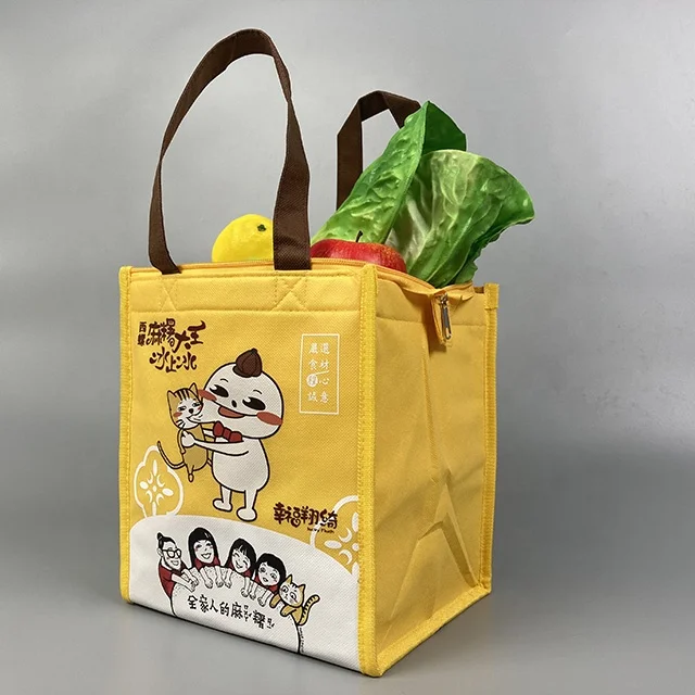 Sedex audit customized top quality non woven ice bag cooler bag insulated lunch delivery insulator bag