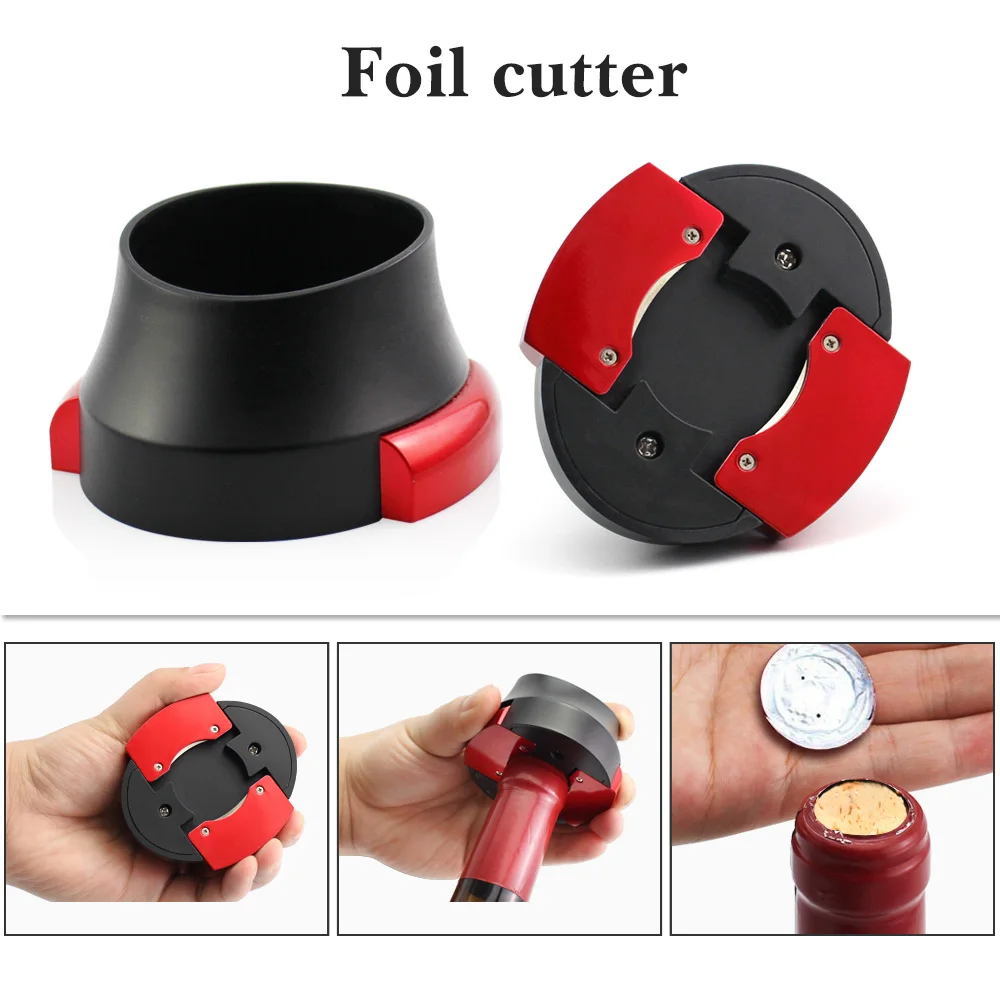 Corkscrew operated automatic electric usb rechargeable multifunction factory wholesale set with foil cutter bottle wine opener