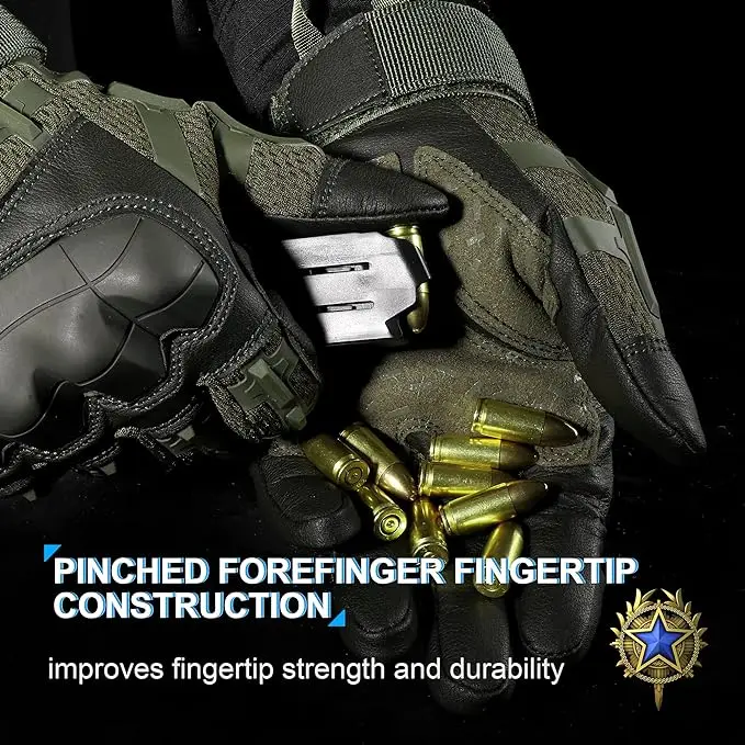 DIBEAR OEM Motorcycle Gloves for Men and Women,  Touchscreen Airsoft  Hunting Outdoor Rubber Guard Tactical