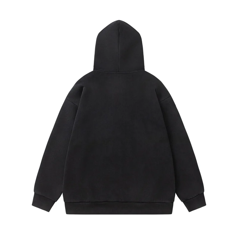 Support One Piece Custom Zipper Up Hoodie Heavyweight Men Hoodies Men Oversize Hoodie Unisex Blank Puff Print Set