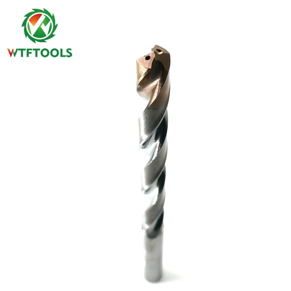 
High Efficiency 11.7mm Inner Coolant Tungsten Carbide Drill Bits For CNC Drilling 