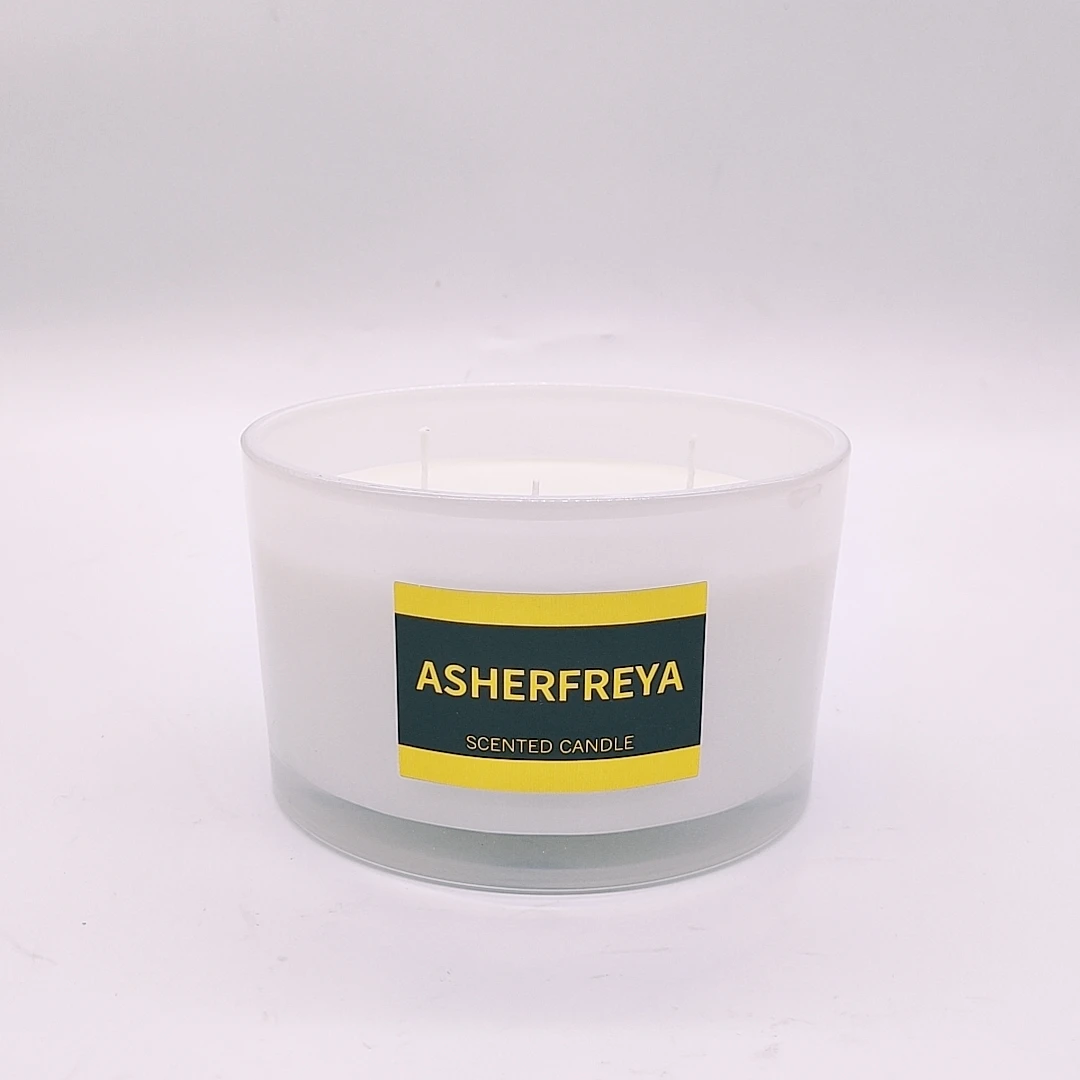 China Wedding Fragrance Aromatherapy Custom Essential Oil 3 Wick Scented Candle