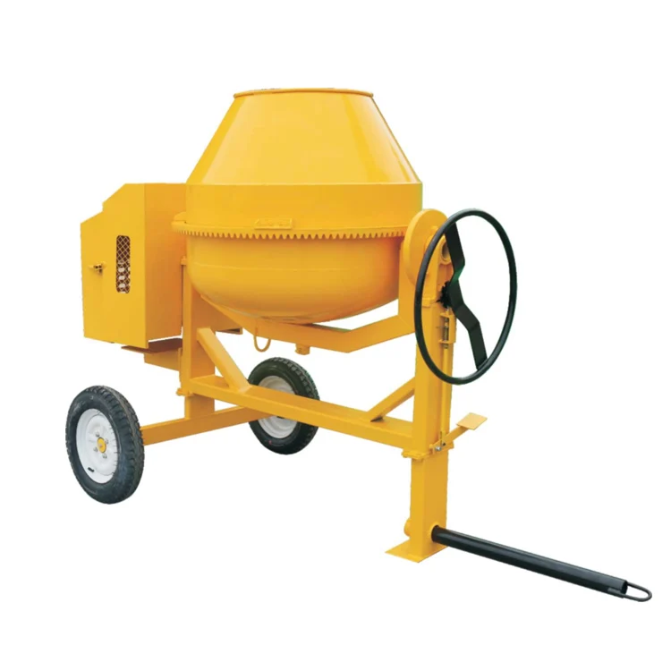 4 wheels mobile type 500L cement concrete drum mixer portable for sale