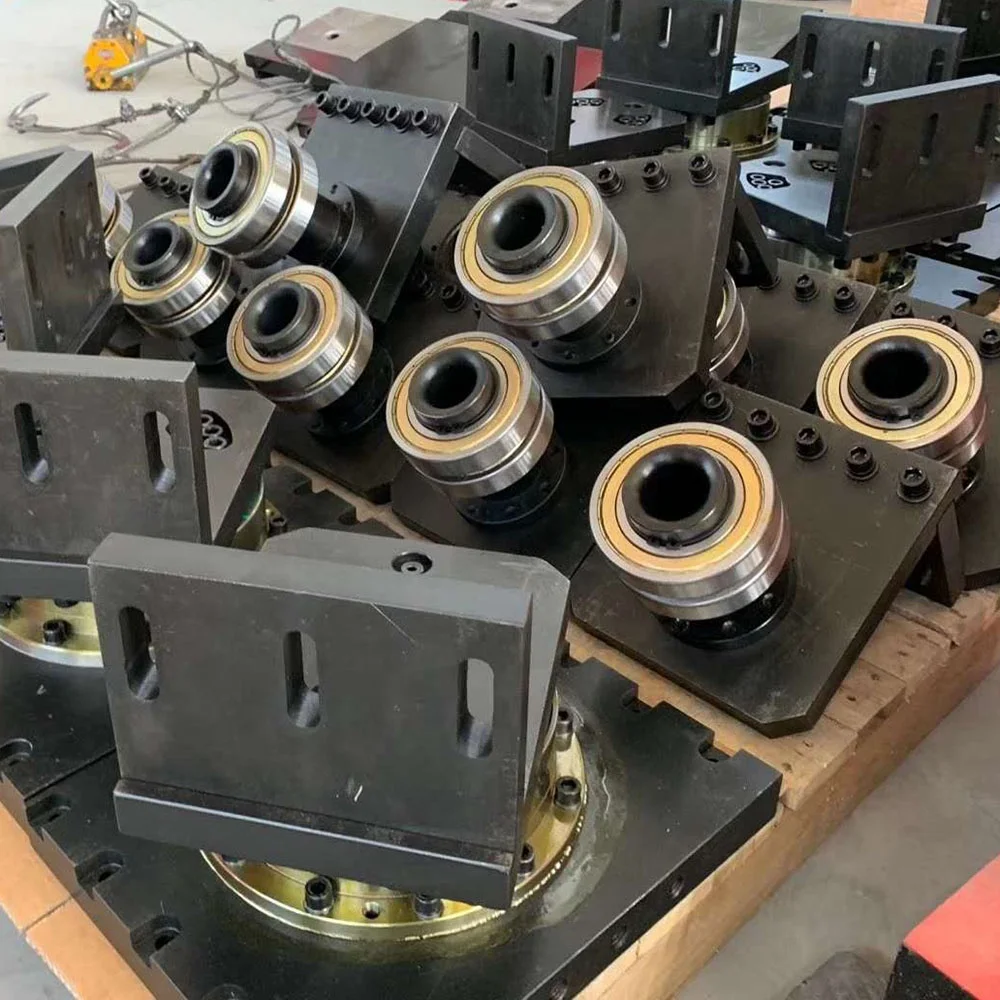 CNC metal material load and unload handling robot